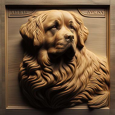 3D model Landseer dog (STL)